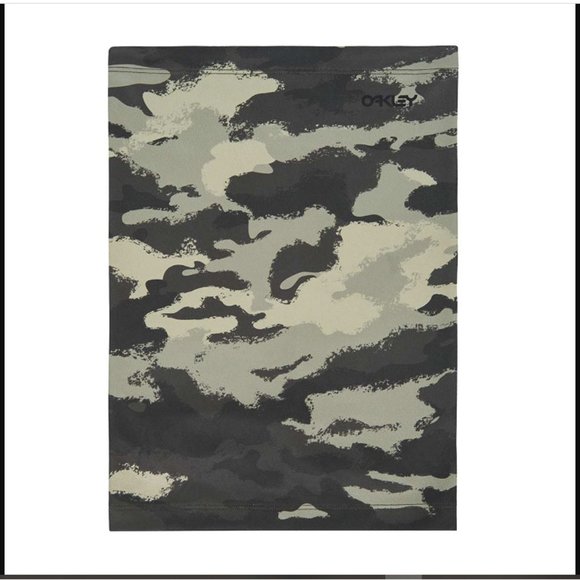 Oakley Neck Gaiter L / XL Hydrolix Face Cover Mask Green Camo Reflective New - Picture 3 of 11